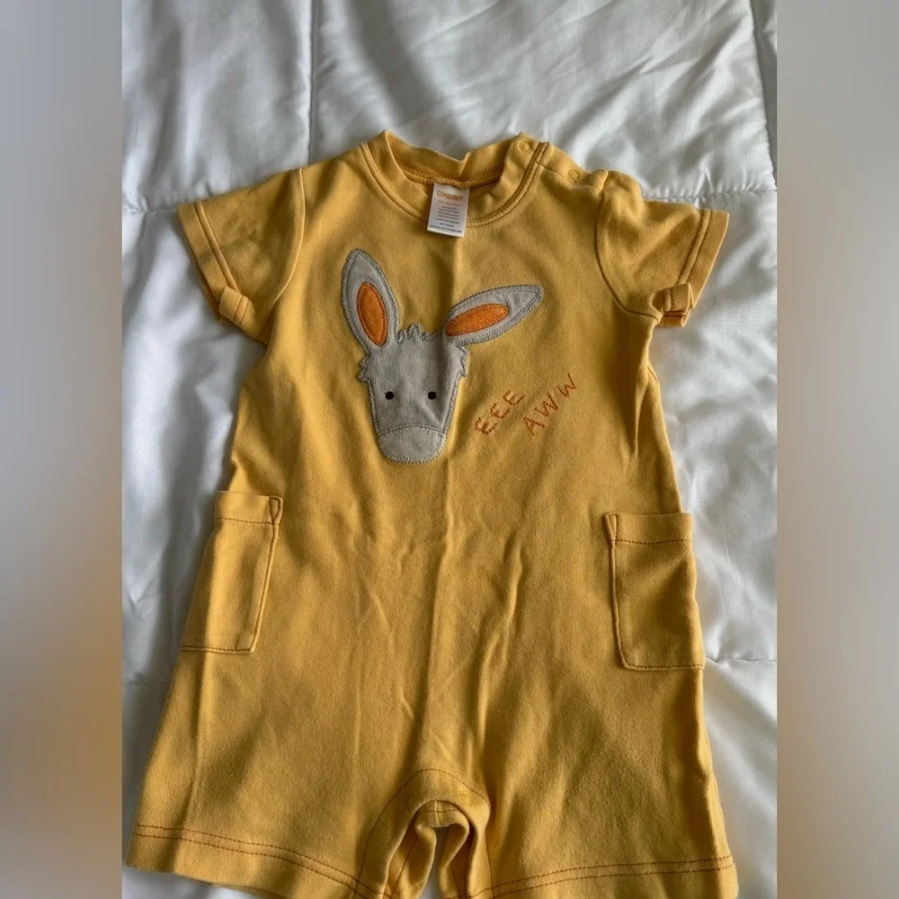 Gymboree Yellow Cotton Baby Outfit